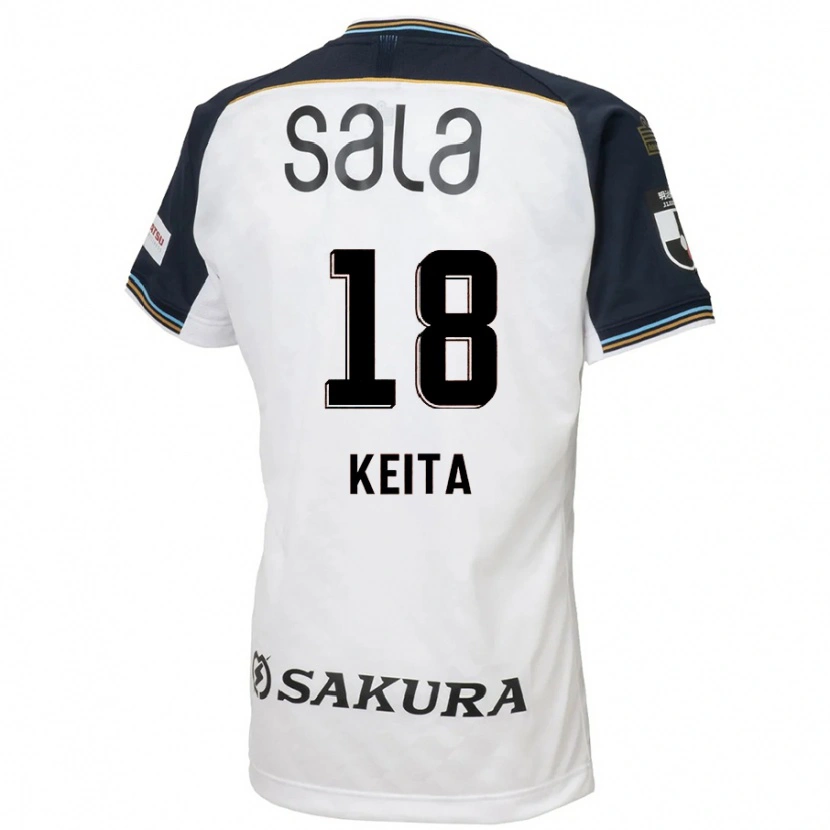 Danxen Kinder Keita Takahata #18 Weiß Schwarz Auswärtstrikot Trikot 2025/26 T-Shirt