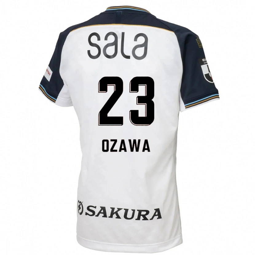 Danxen Kinder Yugo Ozawa #23 Weiß Schwarz Auswärtstrikot Trikot 2025/26 T-Shirt