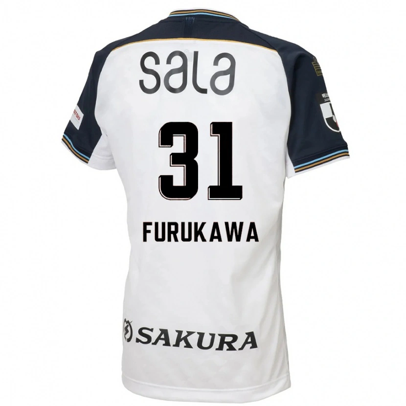 Danxen Kinder Yosuke Furukawa #31 Weiß Schwarz Auswärtstrikot Trikot 2025/26 T-Shirt