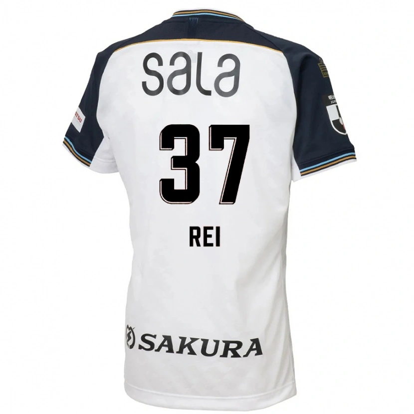 Danxen Kinder Rei Hirakawa #37 Weiß Schwarz Auswärtstrikot Trikot 2025/26 T-Shirt