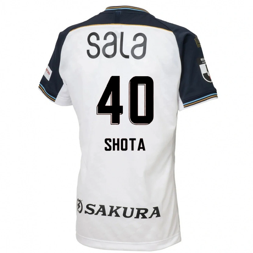 Danxen Kinder Shota Kaneko #40 Weiß Schwarz Auswärtstrikot Trikot 2025/26 T-Shirt