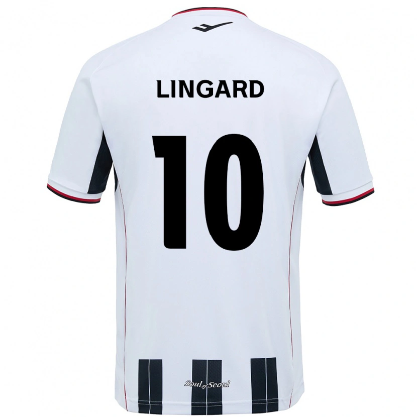 Danxen Kinder Jesse Lingard #10 Weiß Schwarz Auswärtstrikot Trikot 2025/26 T-Shirt