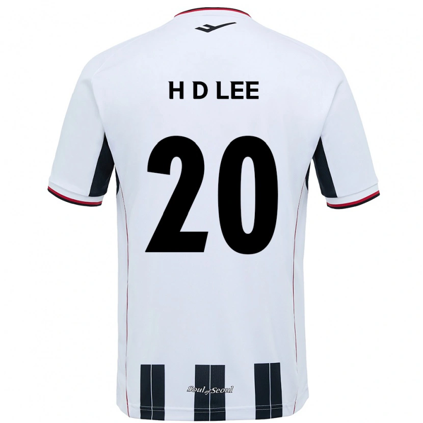 Danxen Kinder Han-Do Lee #20 Weiß Schwarz Auswärtstrikot Trikot 2025/26 T-Shirt