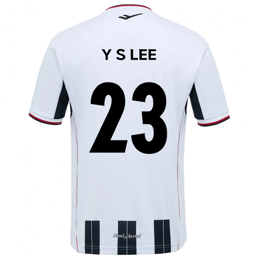 Danxen Kinder Si-Young Lee #23 Weiß Schwarz Auswärtstrikot Trikot 2025/26 T-Shirt