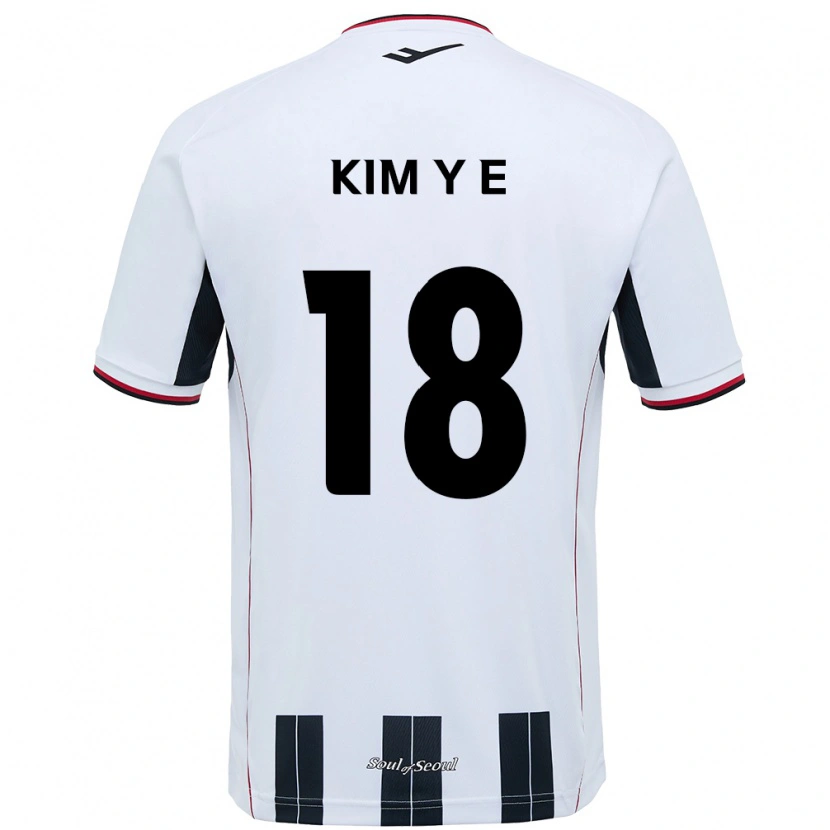 Danxen Kinder Kim Young-Eun #18 Weiß Schwarz Auswärtstrikot Trikot 2025/26 T-Shirt