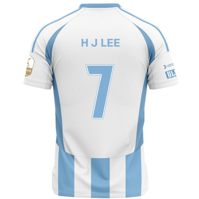 Danxen Kinder Jae-Hun Lee #7 Weiß Himmelblau Auswärtstrikot Trikot 2025/26 T-Shirt