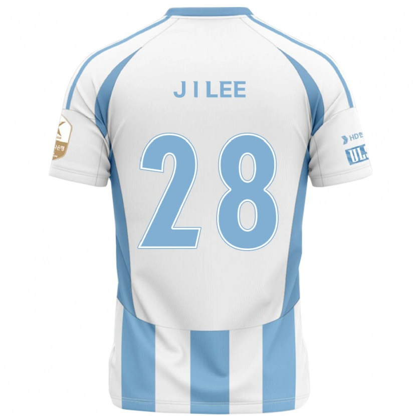 Danxen Kinder Jae-Ik Lee #28 Weiß Himmelblau Auswärtstrikot Trikot 2025/26 T-Shirt