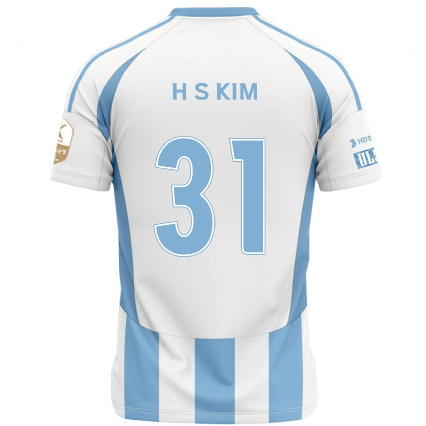 Danxen Kinder Se-Hyoung Kim #31 Weiß Himmelblau Auswärtstrikot Trikot 2025/26 T-Shirt