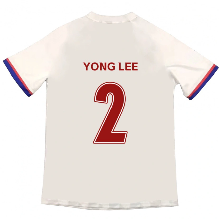 Danxen Kinder Yong Lee #2 Off-White Rot Auswärtstrikot Trikot 2025/26 T-Shirt