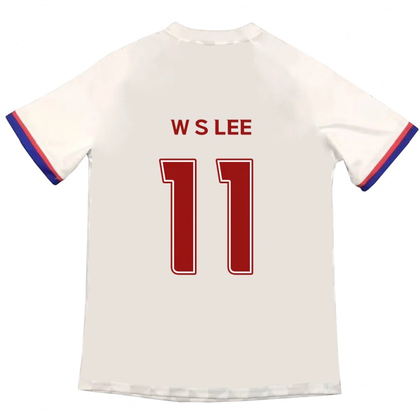 Danxen Kinder Seung-Woo Lee #11 Off-White Rot Auswärtstrikot Trikot 2025/26 T-Shirt