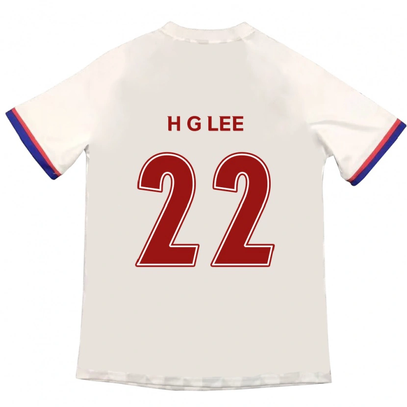 Danxen Kinder Gwang-Hyeok Lee #22 Off-White Rot Auswärtstrikot Trikot 2025/26 T-Shirt