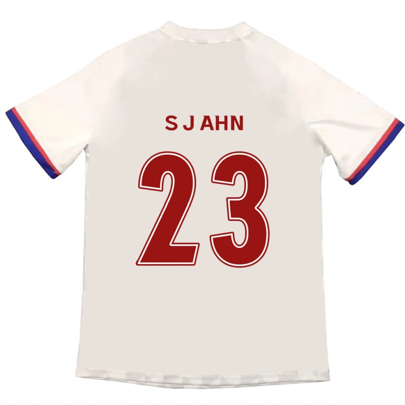 Danxen Kinder Jun-Su Ahn #23 Off-White Rot Auswärtstrikot Trikot 2025/26 T-Shirt