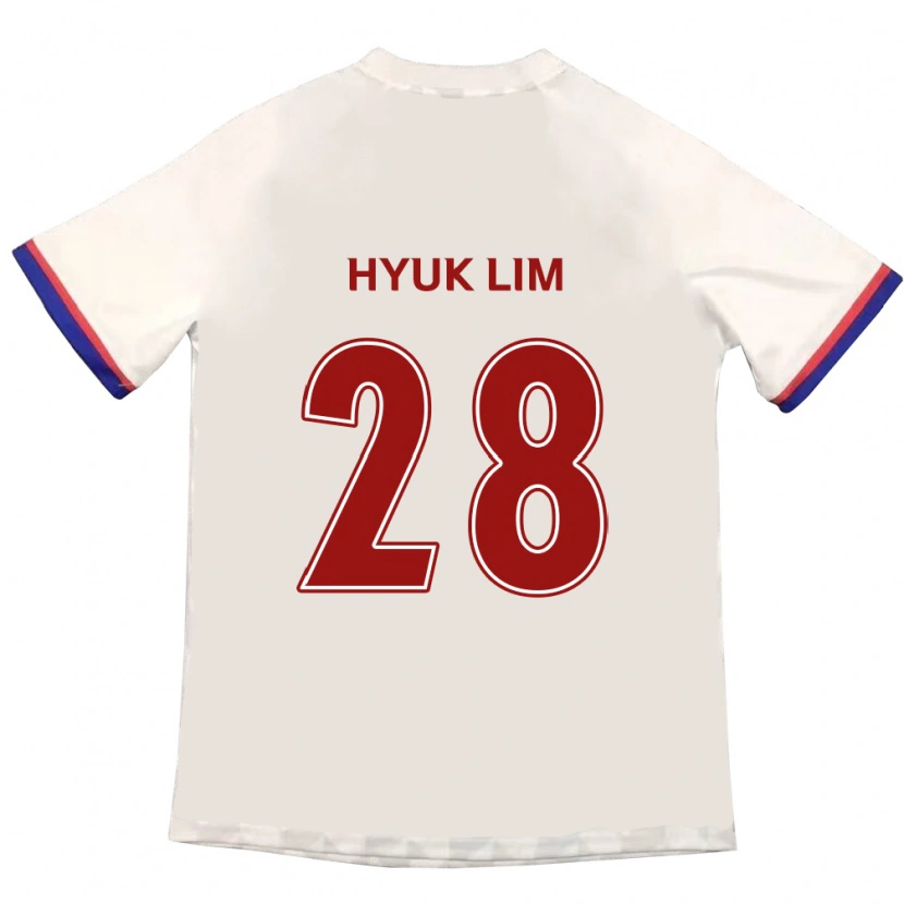 Danxen Kinder Hyuk Lim #28 Off-White Rot Auswärtstrikot Trikot 2025/26 T-Shirt