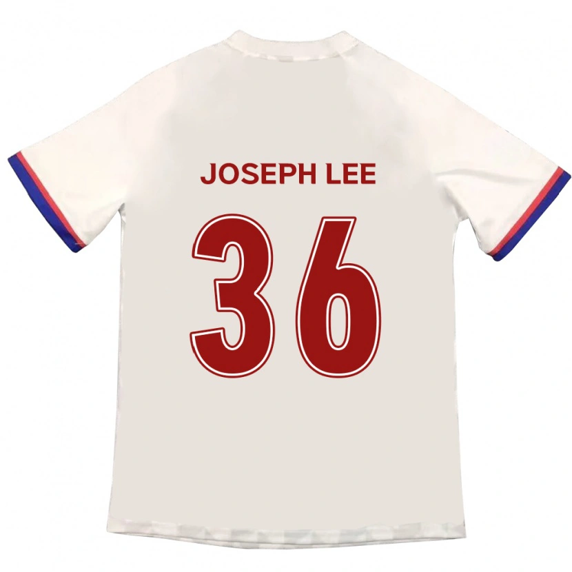 Danxen Kinder Joseph Lee #36 Off-White Rot Auswärtstrikot Trikot 2025/26 T-Shirt