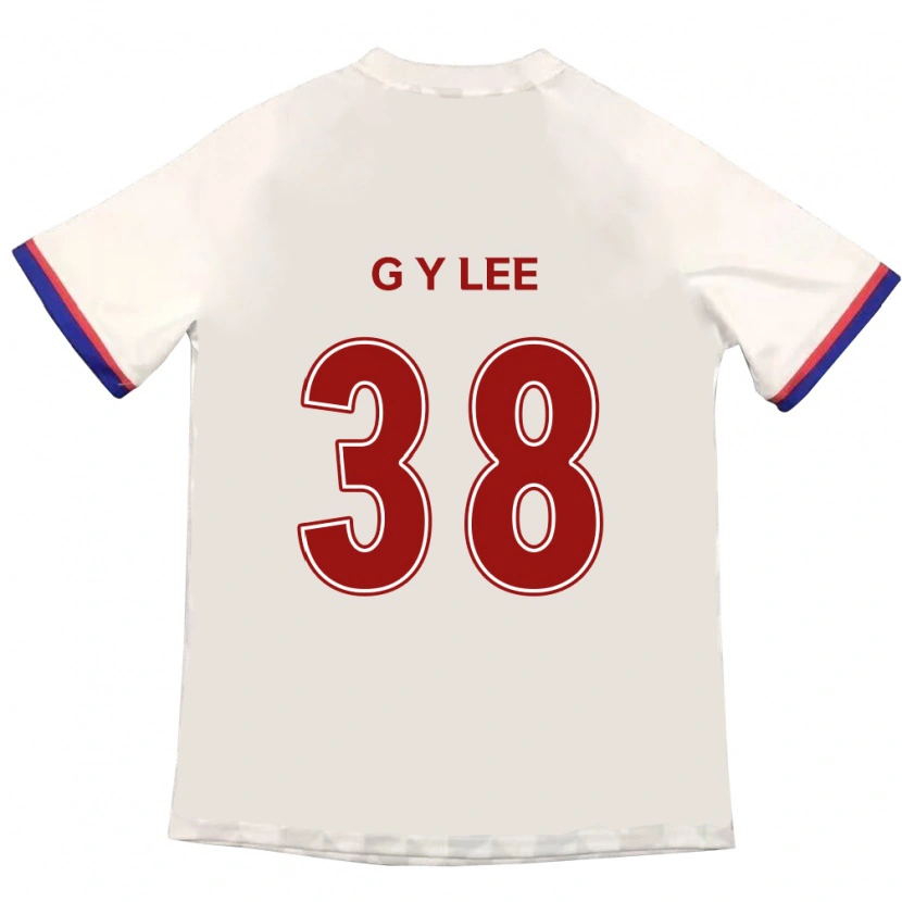 Danxen Kinder Yun-Gun Lee #38 Off-White Rot Auswärtstrikot Trikot 2025/26 T-Shirt