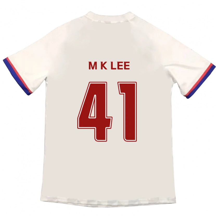 Danxen Kinder Kyung-Min Lee #41 Off-White Rot Auswärtstrikot Trikot 2025/26 T-Shirt