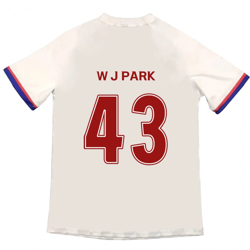 Danxen Kinder Jin-Woo Park #43 Off-White Rot Auswärtstrikot Trikot 2025/26 T-Shirt