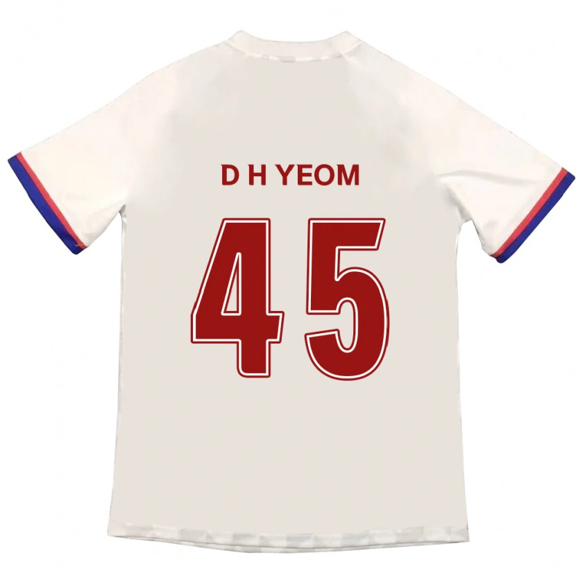 Danxen Kinder Do-Hyeon Yeom #45 Off-White Rot Auswärtstrikot Trikot 2025/26 T-Shirt
