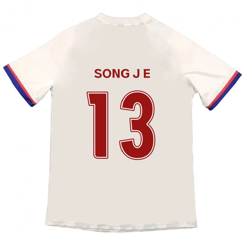 Danxen Kinder Song Jae-Eun #13 Off-White Rot Auswärtstrikot Trikot 2025/26 T-Shirt