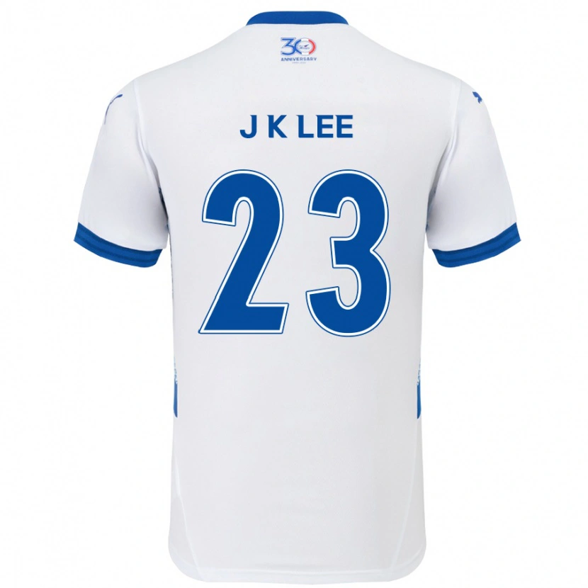 Danxen Kinder Ki-Je Lee #23 Weiß Königsblau Auswärtstrikot Trikot 2025/26 T-Shirt