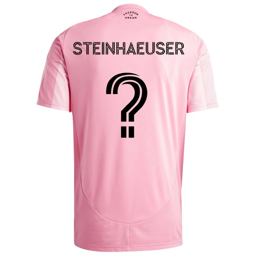 Danxen Herren Marcus Steinhaeuser #0 Rosa Schwarz Heimtrikot Trikot 2025/26 T-Shirt