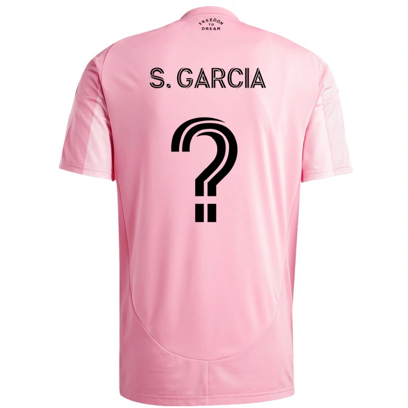Danxen Herren Santiago Garcia #0 Rosa Schwarz Heimtrikot Trikot 2025/26 T-Shirt