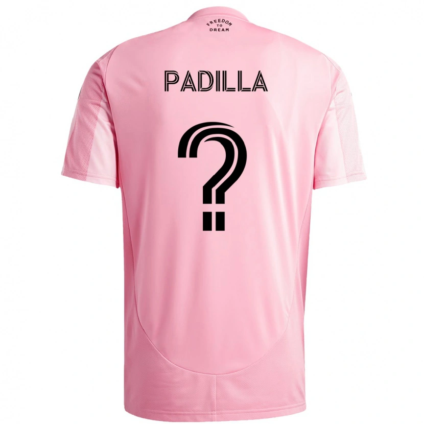 Danxen Herren Leandro Padilla #0 Rosa Schwarz Heimtrikot Trikot 2025/26 T-Shirt