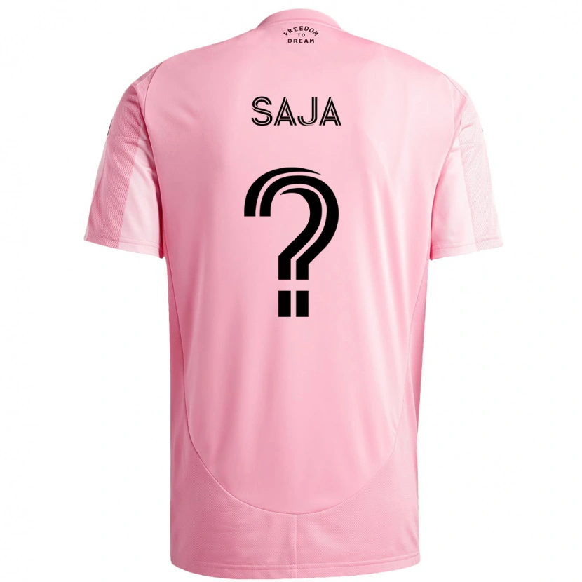 Danxen Herren Mateo Saja #0 Rosa Schwarz Heimtrikot Trikot 2025/26 T-Shirt