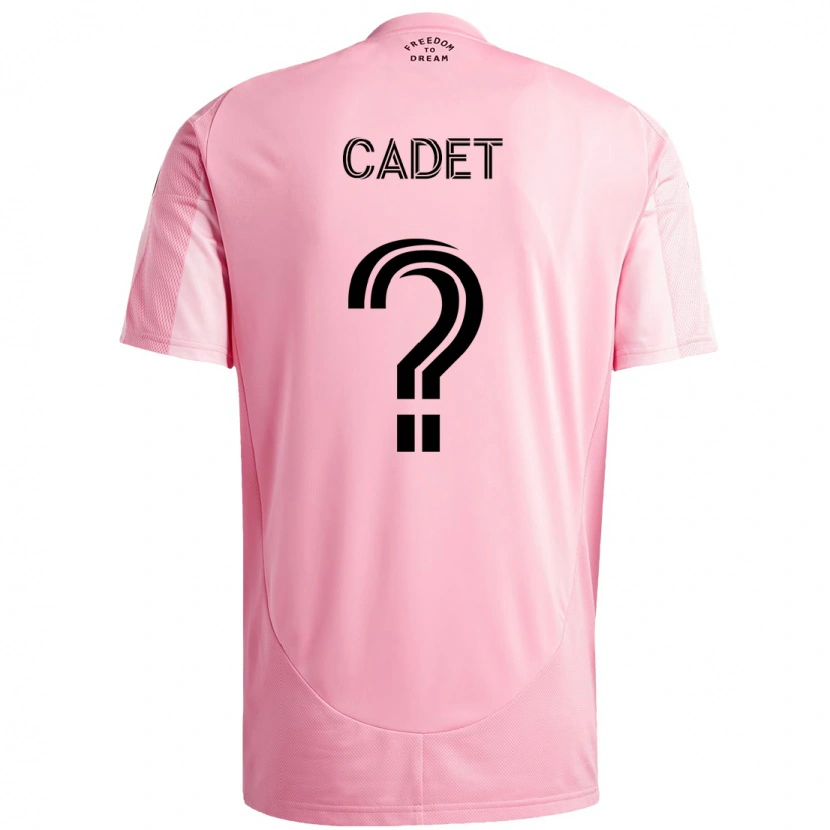 Danxen Herren Zidane Cadet #0 Rosa Schwarz Heimtrikot Trikot 2025/26 T-Shirt