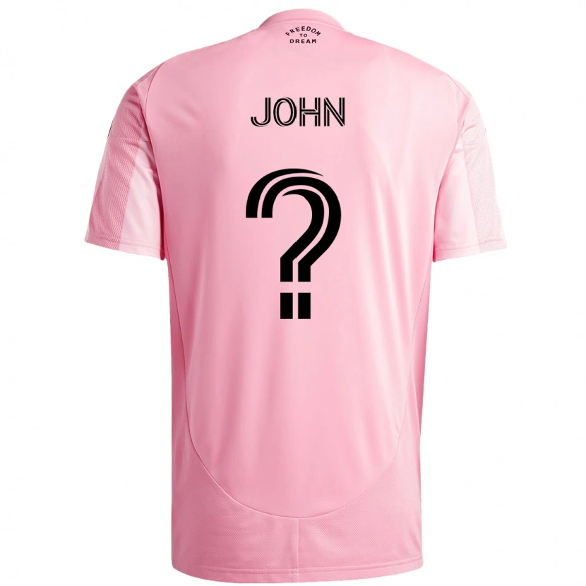 Danxen Herren Quinton John #0 Rosa Schwarz Heimtrikot Trikot 2025/26 T-Shirt