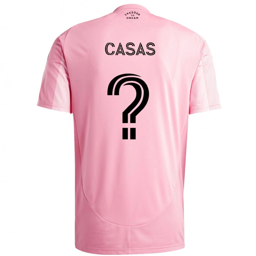 Danxen Herren André Casas #0 Rosa Schwarz Heimtrikot Trikot 2025/26 T-Shirt