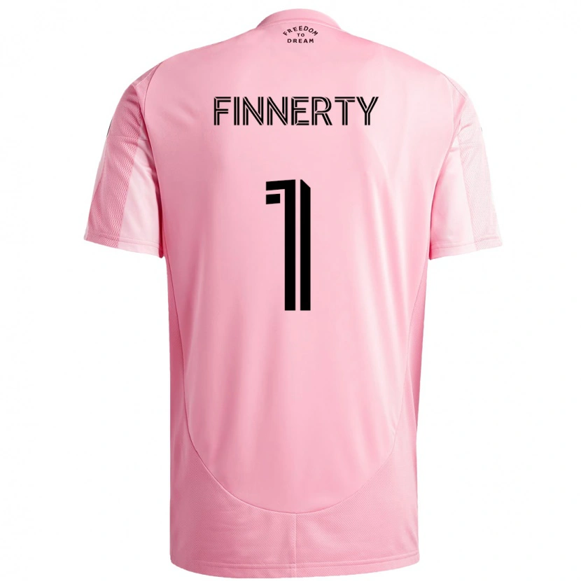 Danxen Herren Owen Finnerty #1 Rosa Schwarz Heimtrikot Trikot 2025/26 T-Shirt