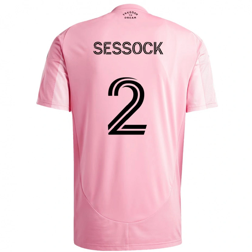 Danxen Herren Nykolas Sessock #2 Rosa Schwarz Heimtrikot Trikot 2025/26 T-Shirt