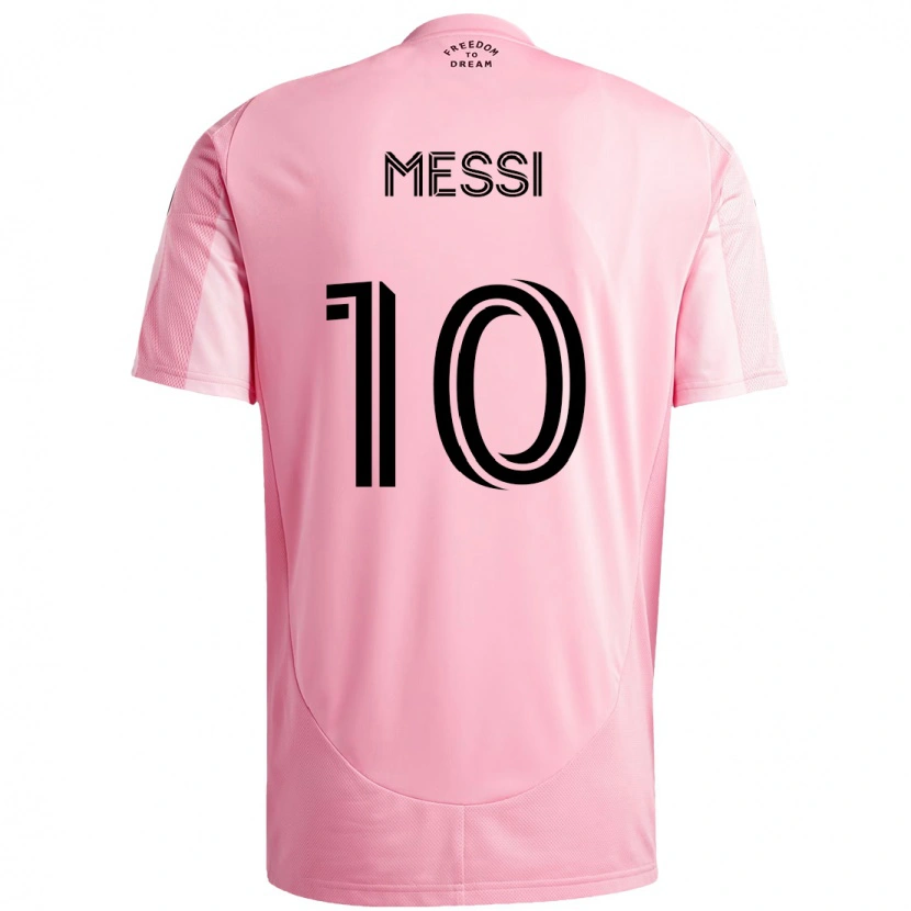Danxen Herren Lionel Messi #10 Rosa Schwarz Heimtrikot Trikot 2025/26 T-Shirt