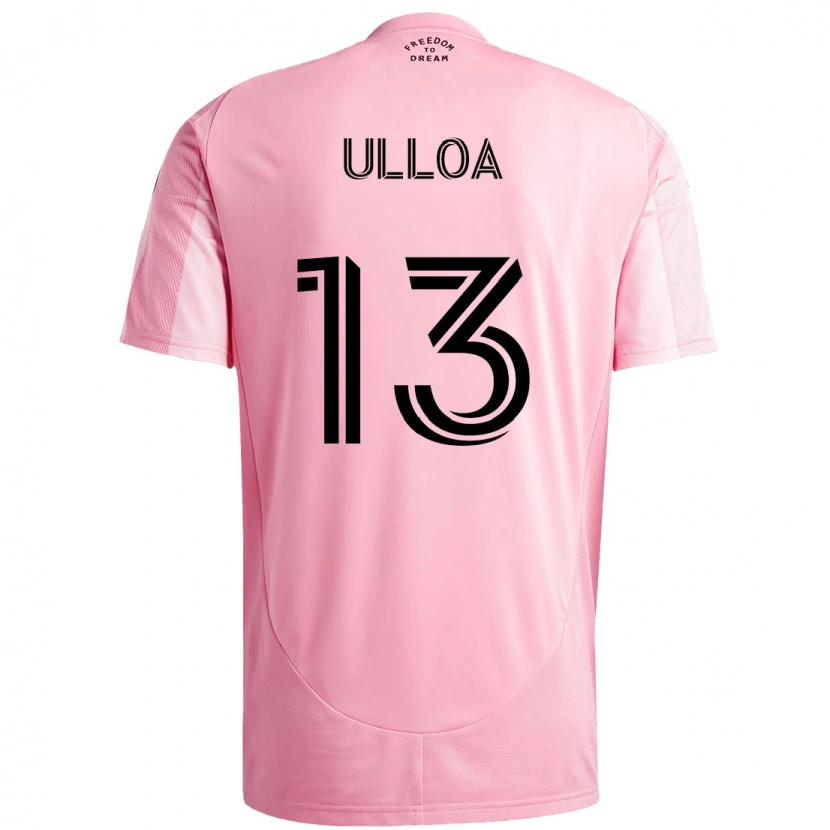 Danxen Herren Víctor Ulloa #13 Rosa Schwarz Heimtrikot Trikot 2025/26 T-Shirt