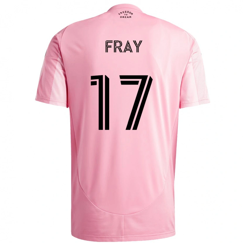 Danxen Herren Ian Fray #17 Rosa Schwarz Heimtrikot Trikot 2025/26 T-Shirt