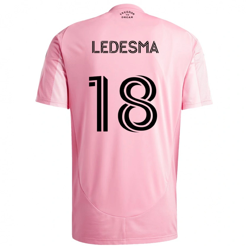 Danxen Herren Santiago Ledesma #18 Rosa Schwarz Heimtrikot Trikot 2025/26 T-Shirt
