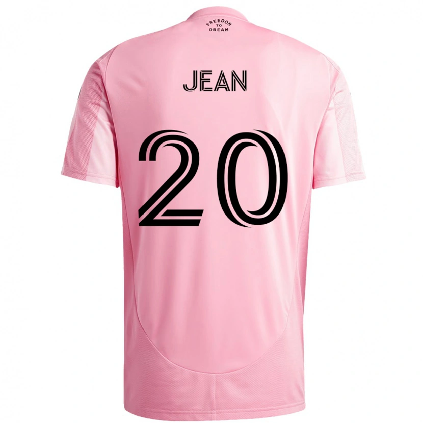 Danxen Herren Corentin Jean #20 Rosa Schwarz Heimtrikot Trikot 2025/26 T-Shirt