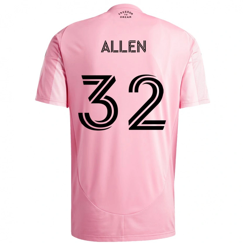 Danxen Herren Noah Allen #32 Rosa Schwarz Heimtrikot Trikot 2025/26 T-Shirt