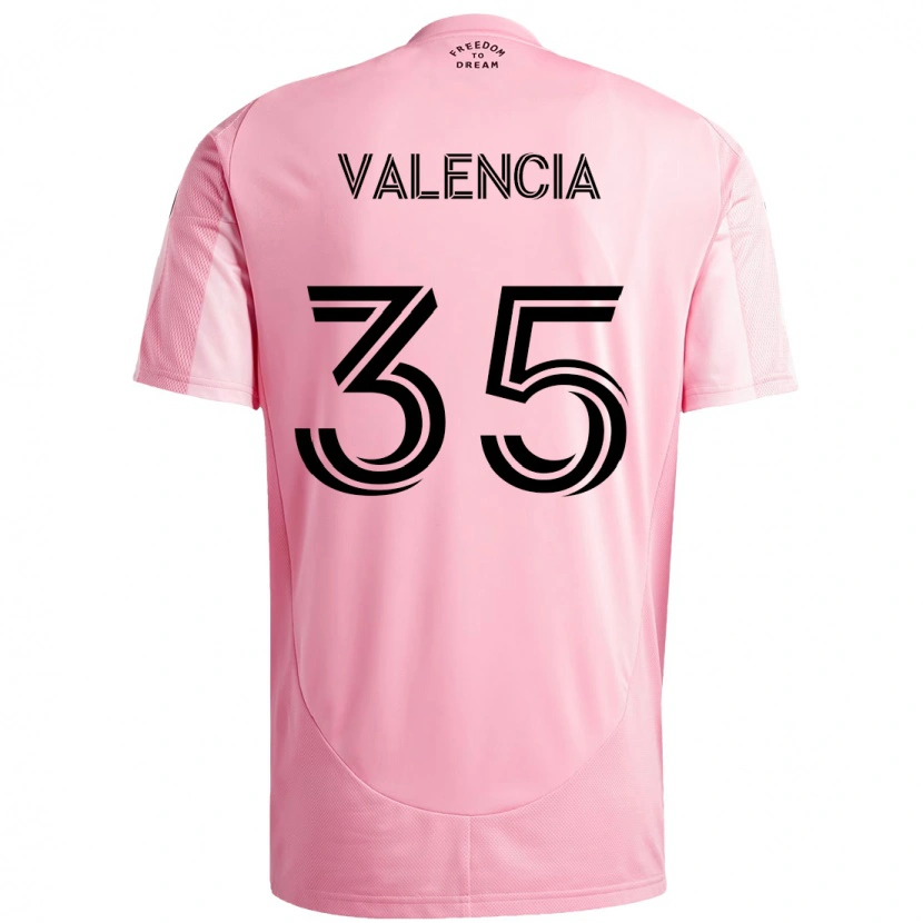 Danxen Herren Felipe Valencia #35 Rosa Schwarz Heimtrikot Trikot 2025/26 T-Shirt