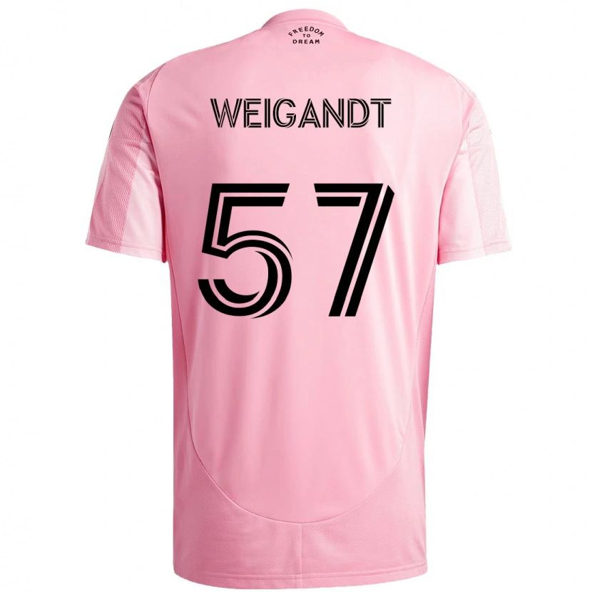 Danxen Herren Marcelo Weigandt #57 Rosa Schwarz Heimtrikot Trikot 2025/26 T-Shirt