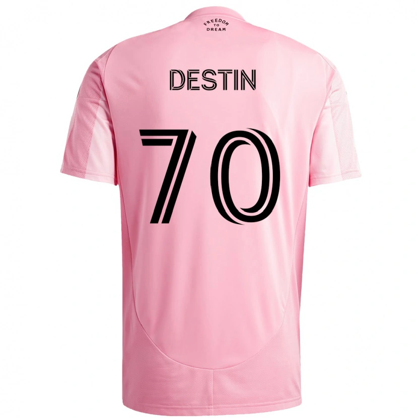 Danxen Herren Bryan Destin #70 Rosa Schwarz Heimtrikot Trikot 2025/26 T-Shirt