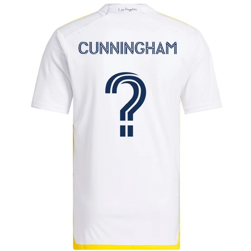 Danxen Herren Joaquin Cunningham #0 Weiß Gelb Heimtrikot Trikot 2025/26 T-Shirt
