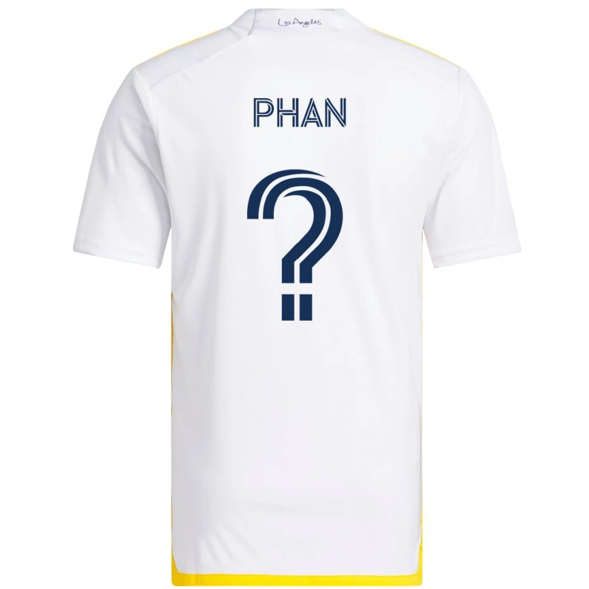 Danxen Herren Brett Phan #0 Weiß Gelb Heimtrikot Trikot 2025/26 T-Shirt
