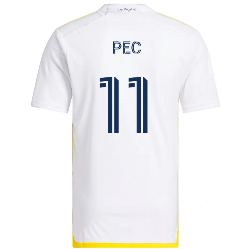 Danxen Herren Gabriel Pec #11 Weiß Gelb Heimtrikot Trikot 2025/26 T-Shirt