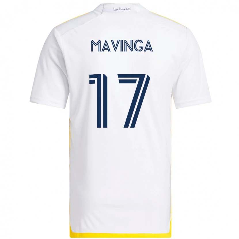 Danxen Herren Chris Mavinga #17 Weiß Gelb Heimtrikot Trikot 2025/26 T-Shirt