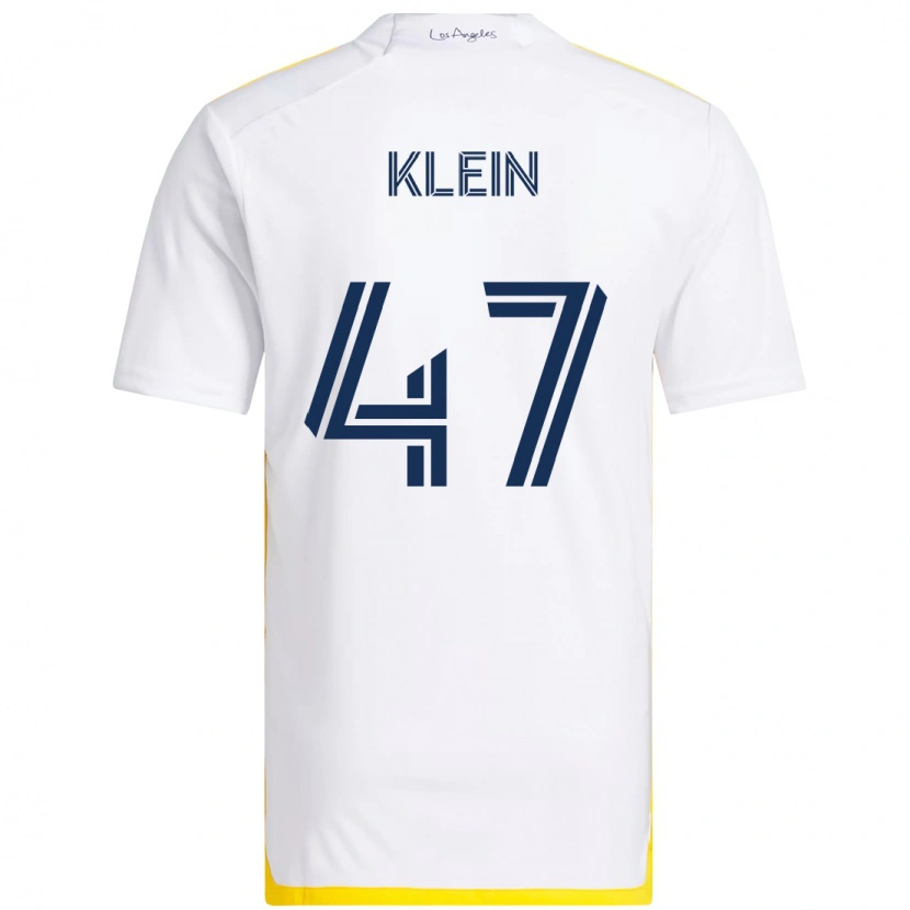 Danxen Herren Carson Klein #47 Weiß Gelb Heimtrikot Trikot 2025/26 T-Shirt