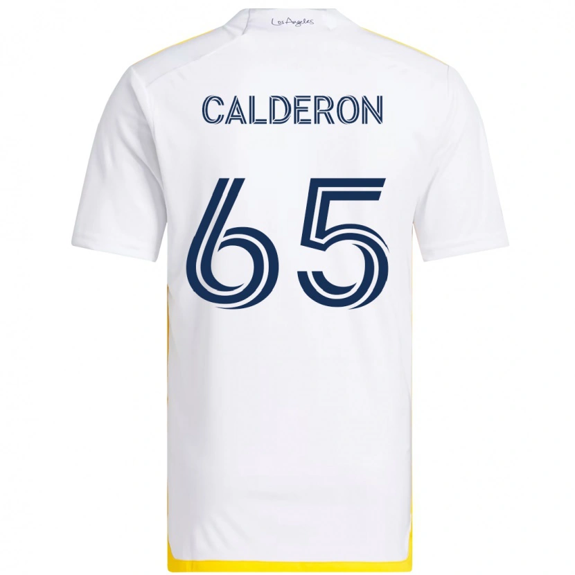Danxen Herren Juan Calderón #65 Weiß Gelb Heimtrikot Trikot 2025/26 T-Shirt