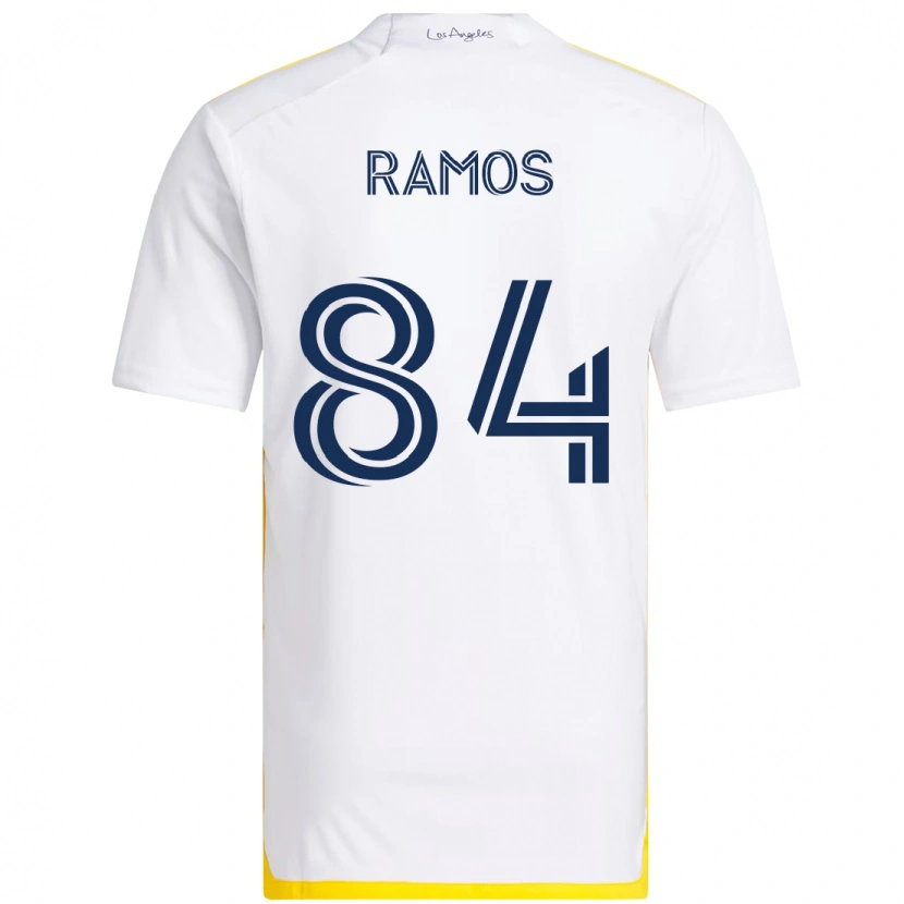 Danxen Herren Rubén Ramos #84 Weiß Gelb Heimtrikot Trikot 2025/26 T-Shirt