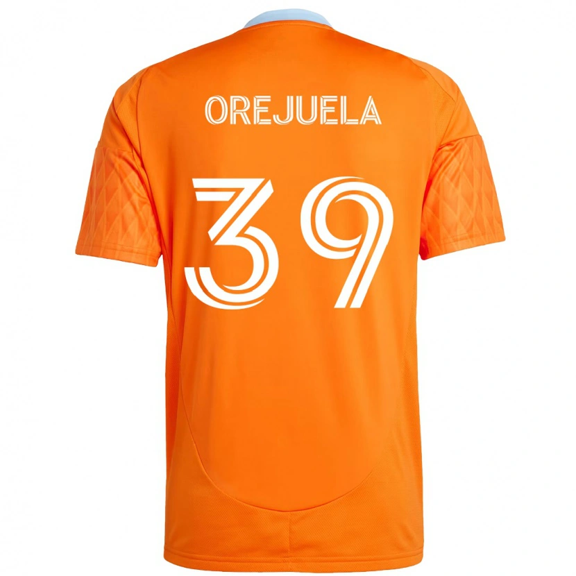 Danxen Herren Jesus Orejuela #39 Orange Weiß Heimtrikot Trikot 2025/26 T-Shirt